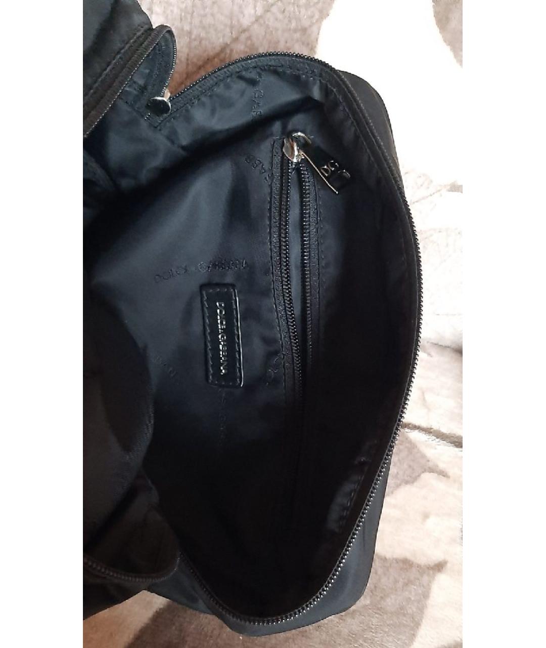 DOLCE&GABBANA Черная синтетическая косметичка, фото 6