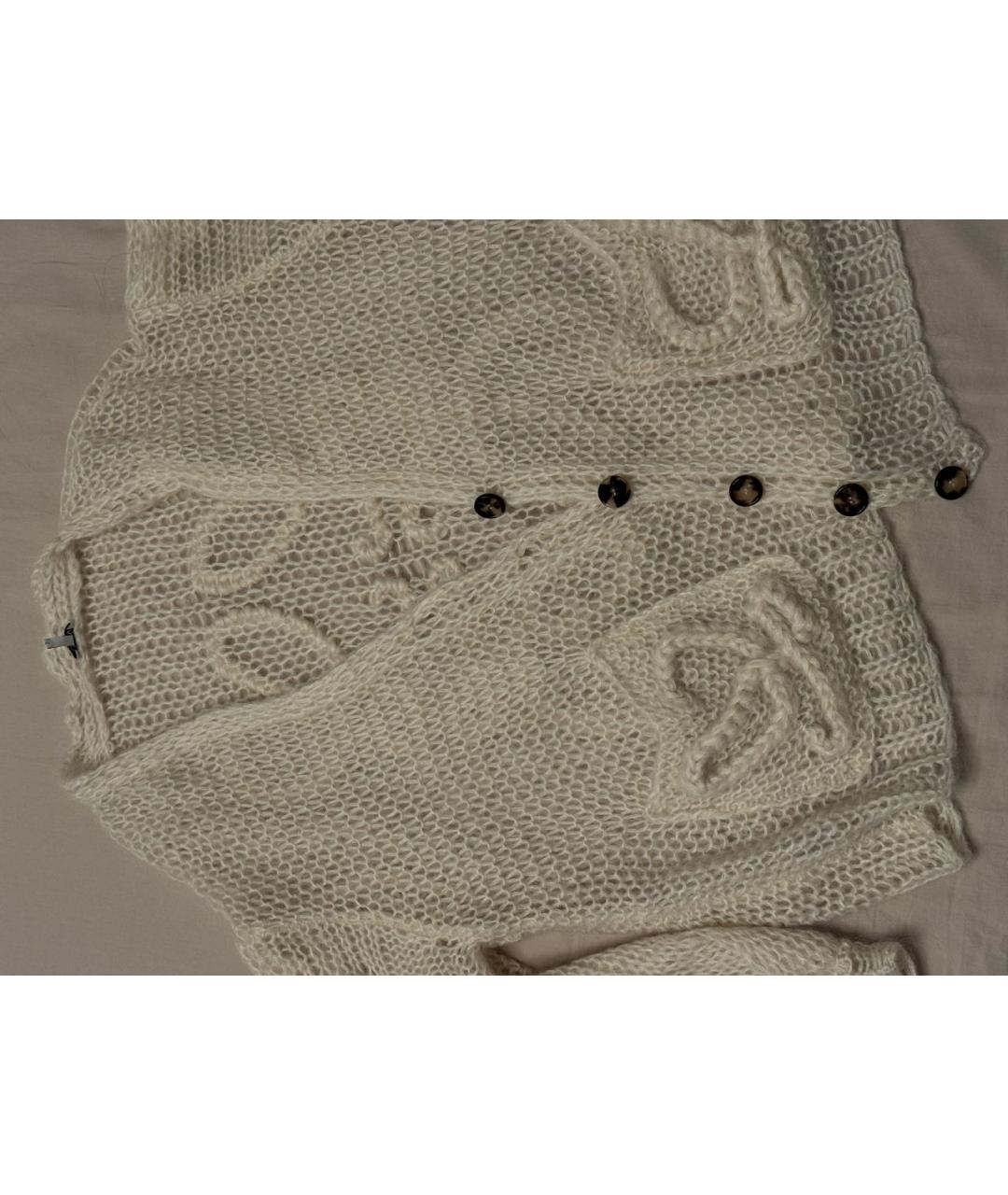 LOEWE Белый шерстяной кардиган, фото 5