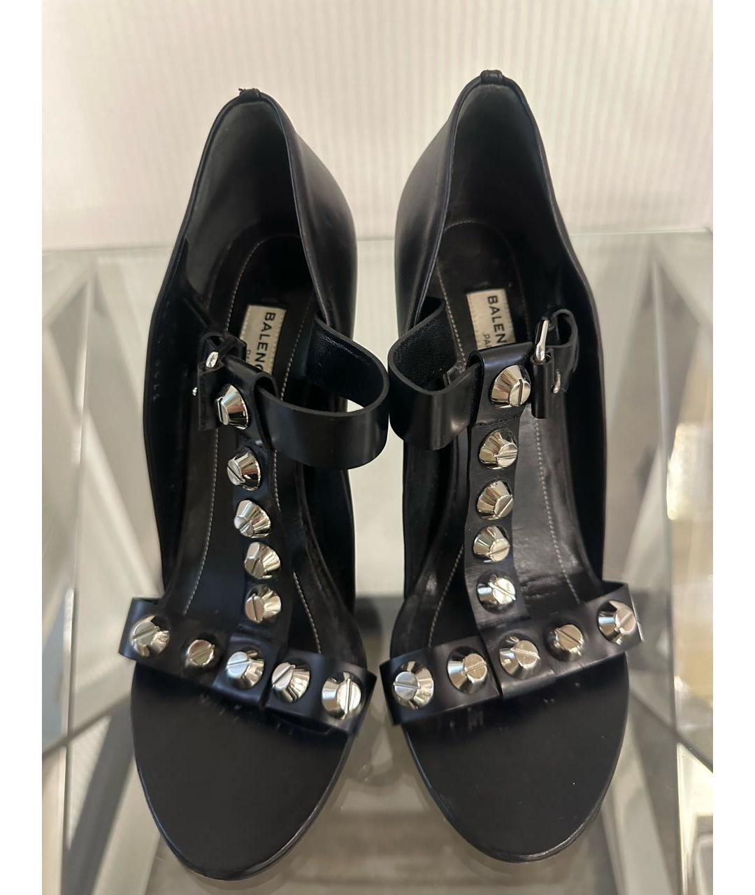 ALEXANDER MCQUEEN Черные кожаные ботильоны, фото 3