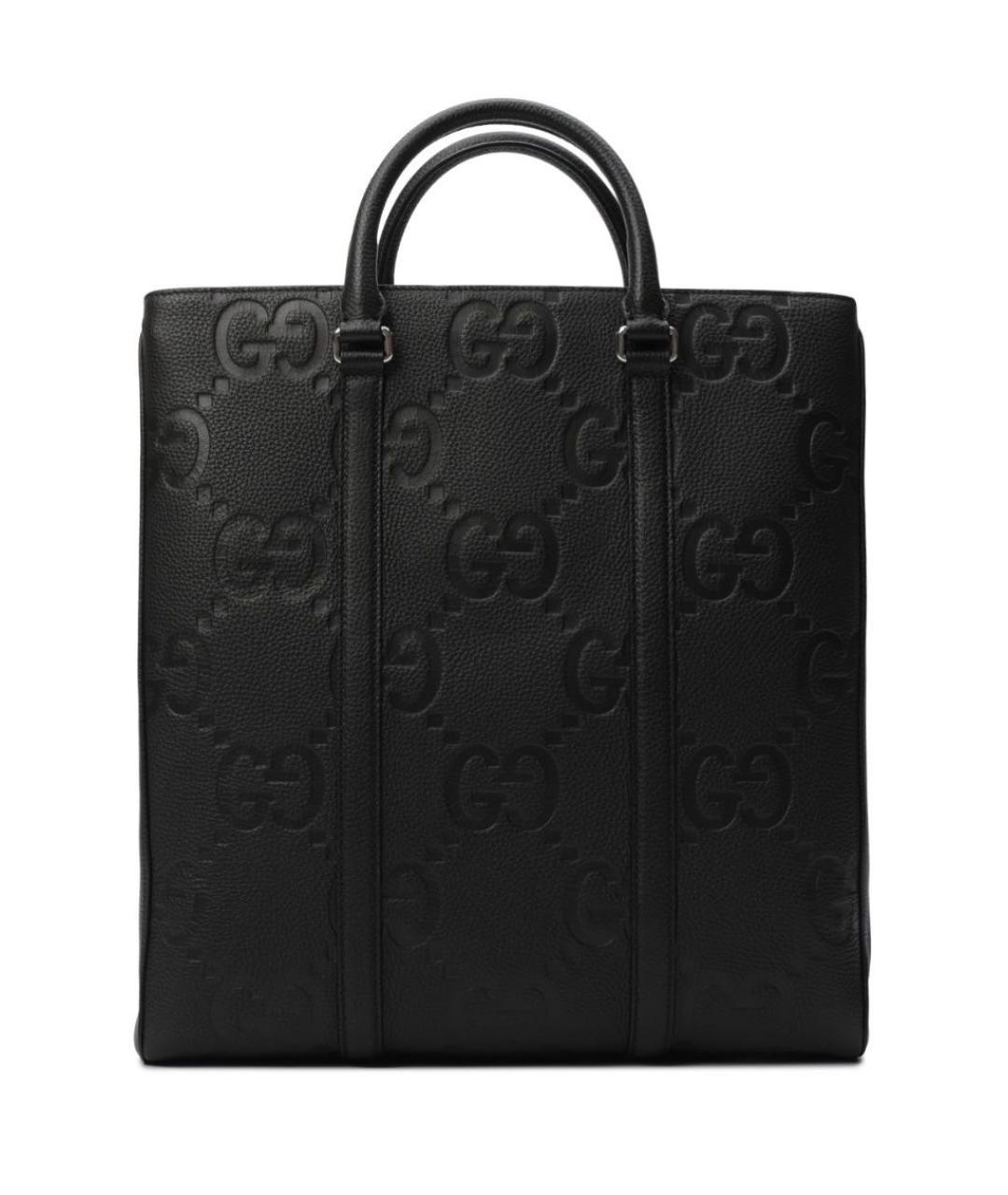 GUCCI Черный кожаный портфель, фото 1