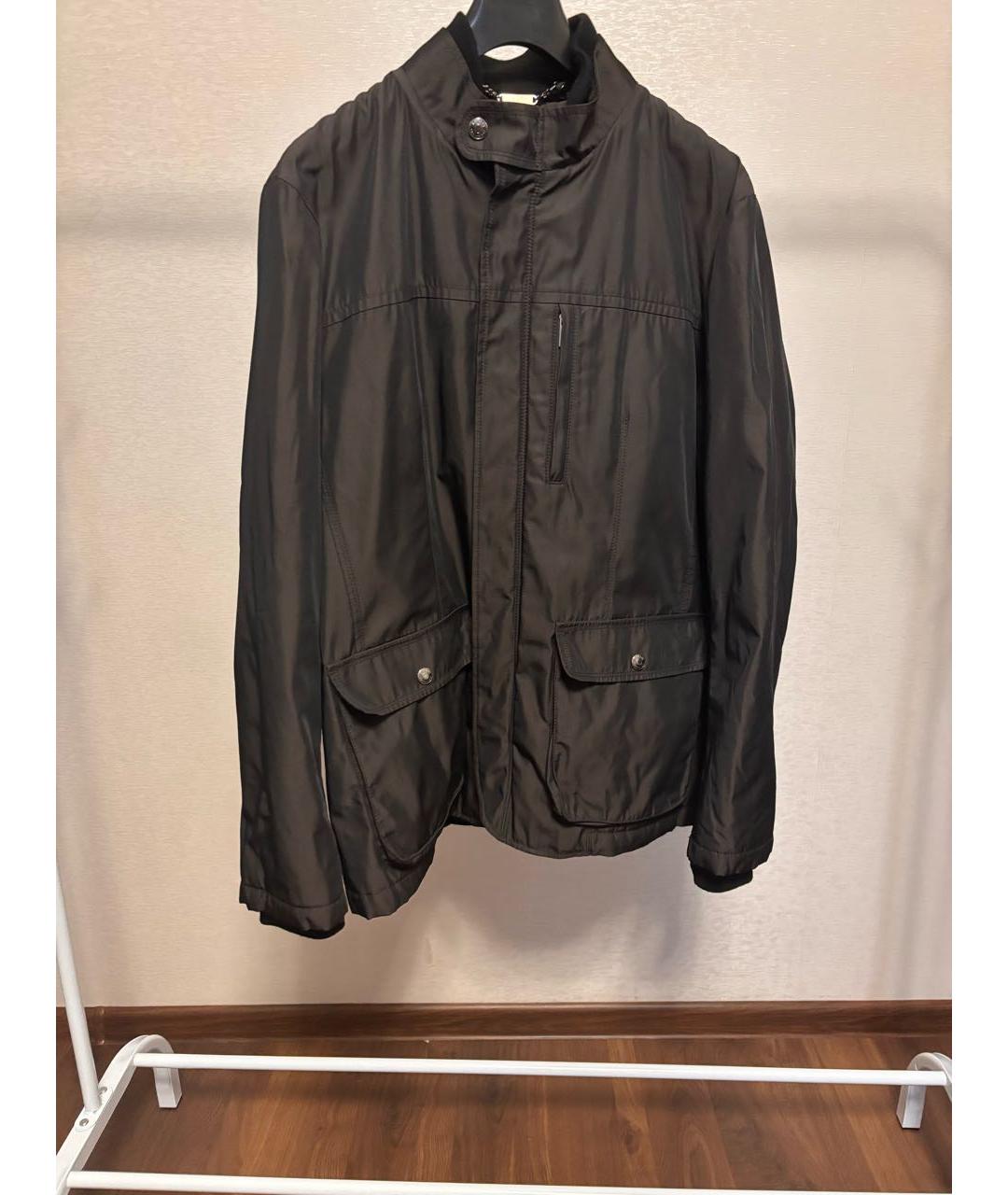 ARMANI COLLEZIONI Коричневая полиэстеровая куртка, фото 5