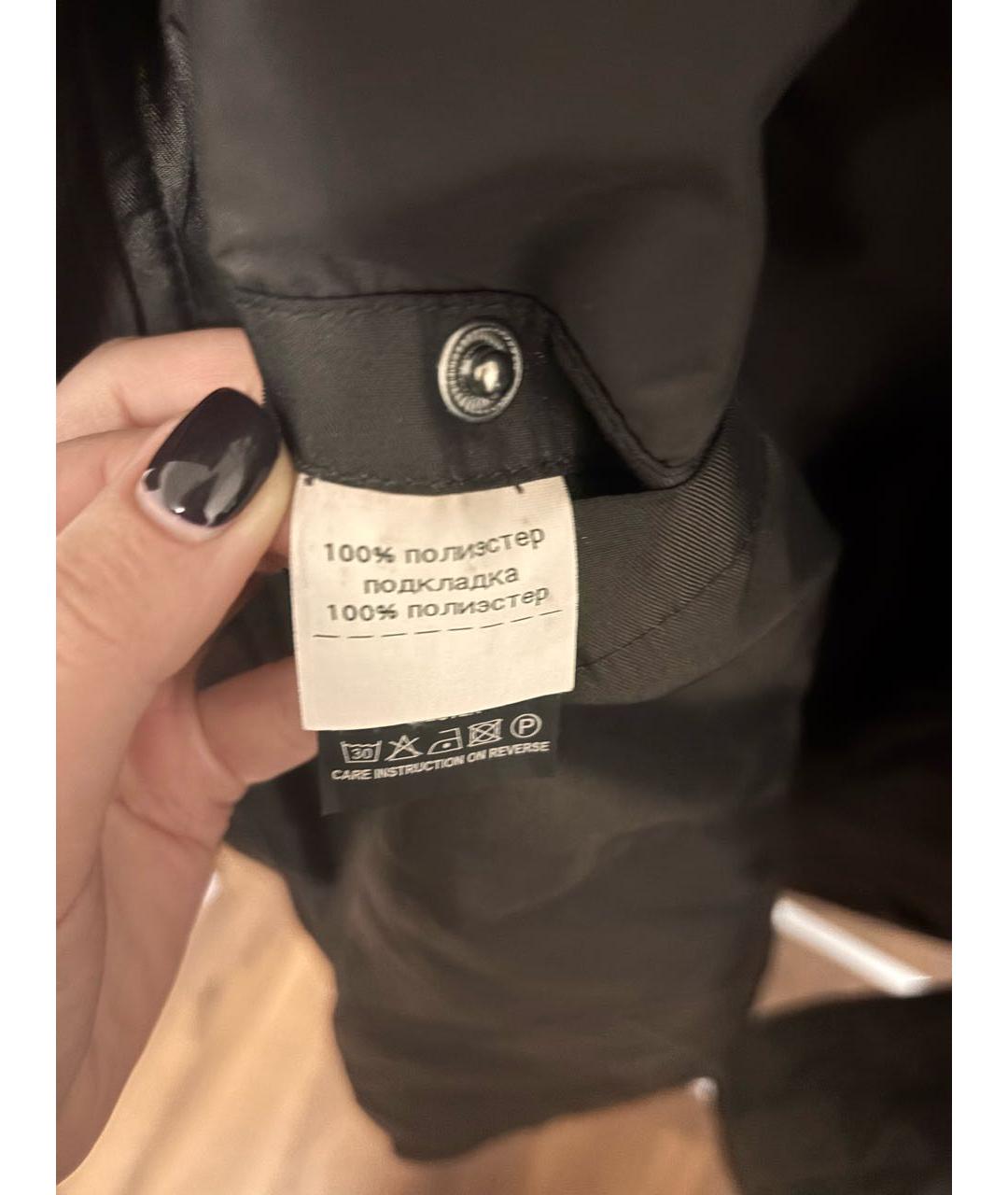 ARMANI COLLEZIONI Коричневая полиэстеровая куртка, фото 4