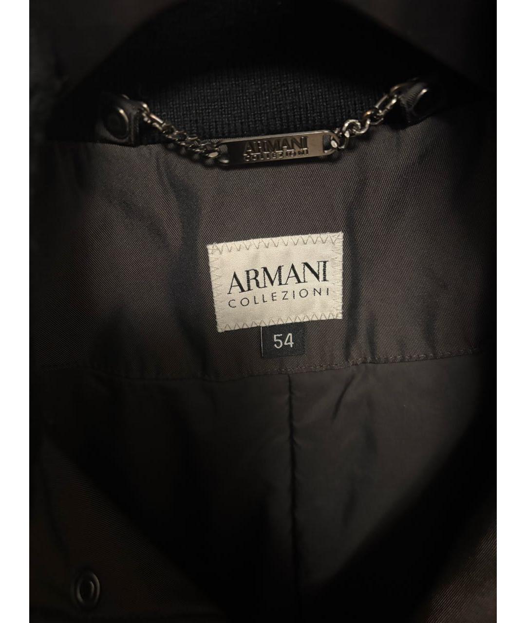 ARMANI COLLEZIONI Коричневая полиэстеровая куртка, фото 3