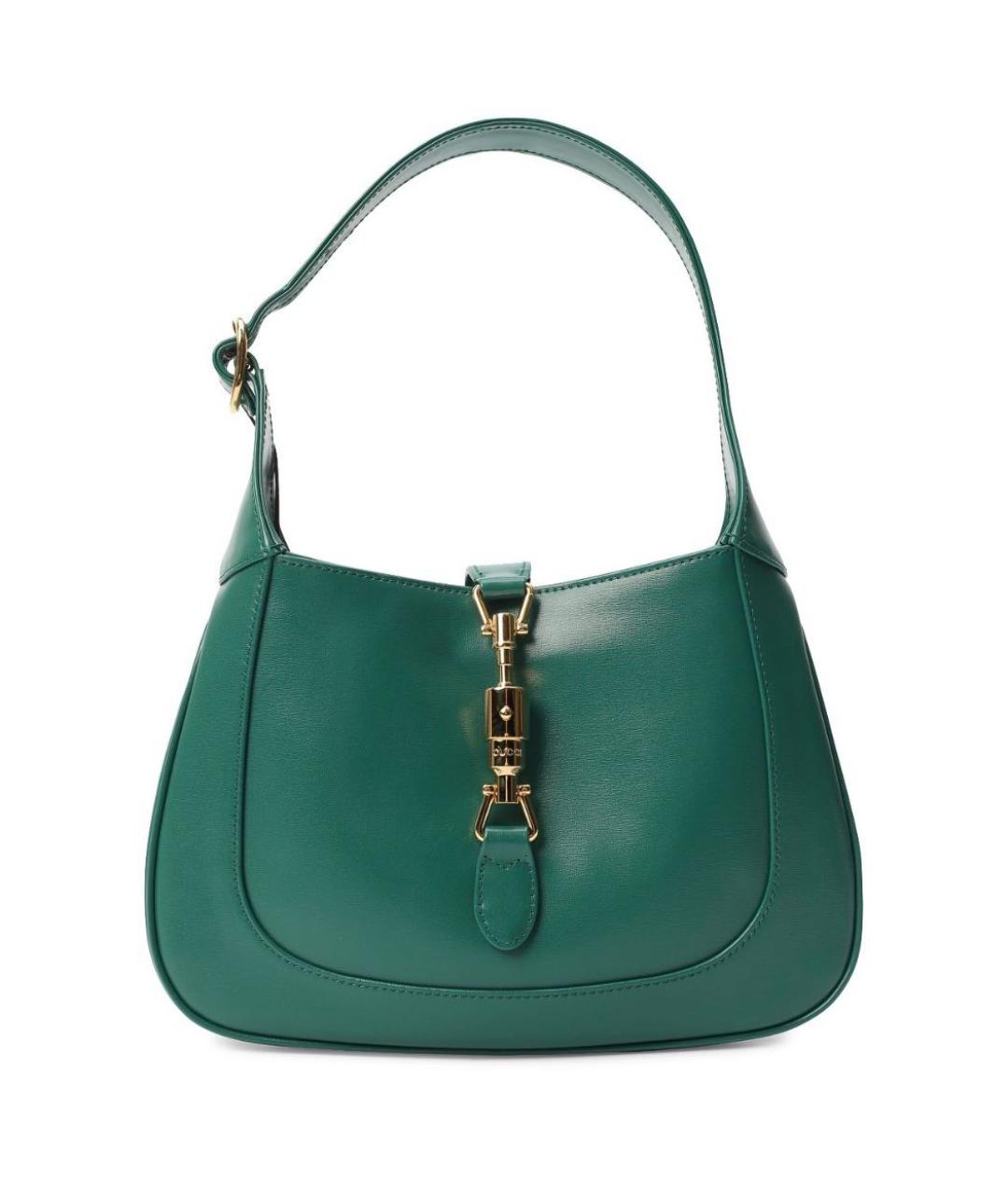 GUCCI Зеленая кожаная сумка с короткими ручками, фото 8