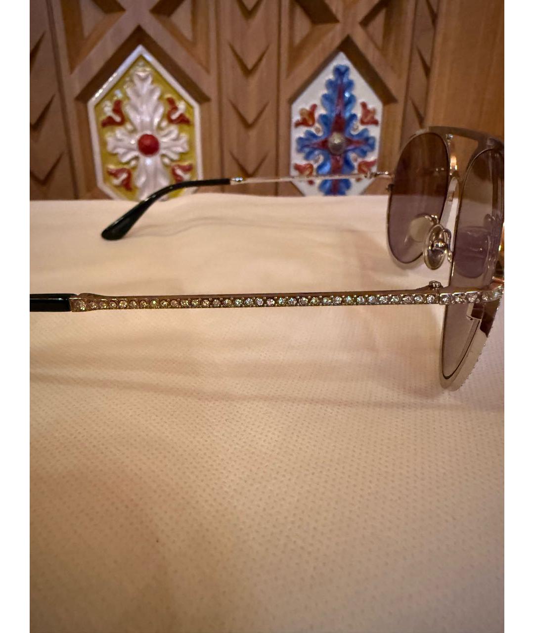 TOM FORD Серебряные металлические солнцезащитные очки, фото 7