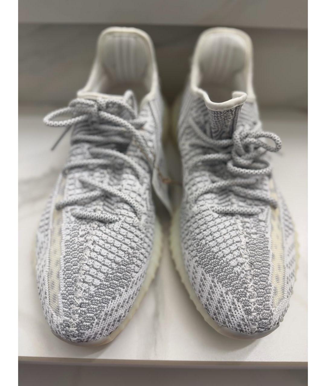 ADIDAS YEEZY Серые текстильные низкие кроссовки / кеды, фото 2