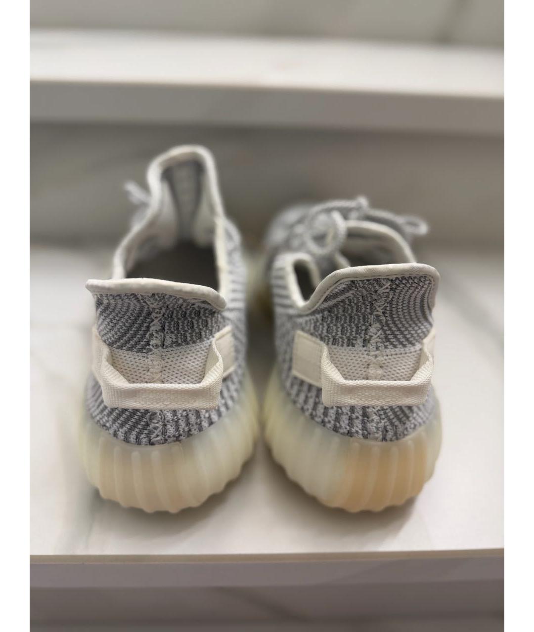 ADIDAS YEEZY Серые текстильные низкие кроссовки / кеды, фото 4