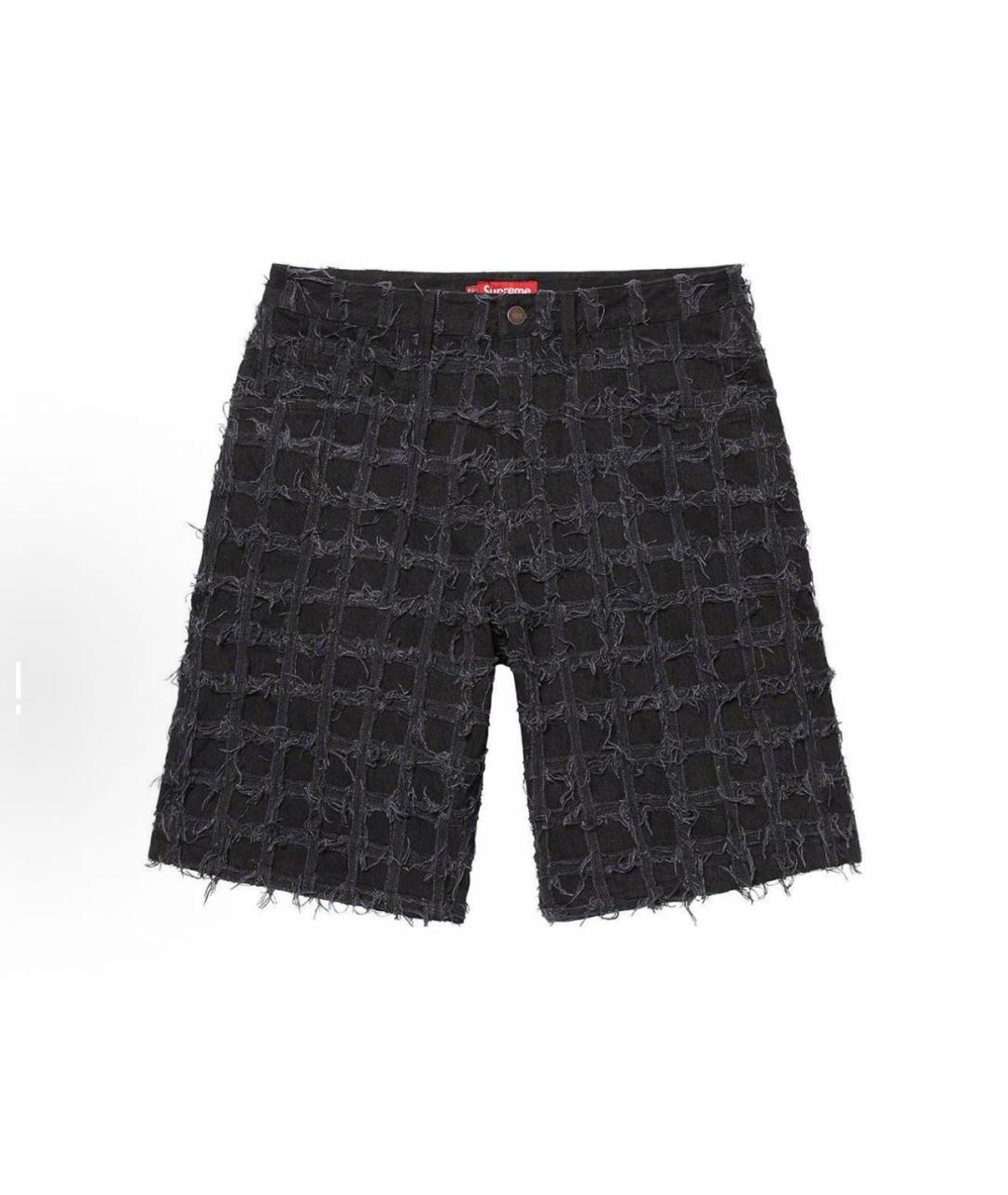 SUPREME Темно-синие деним шорты, фото 5