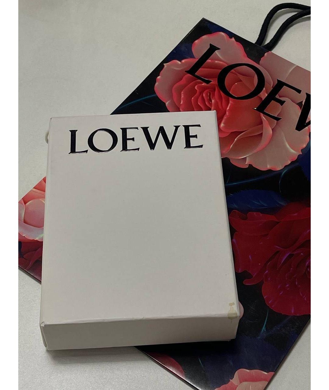 LOEWE Зеленый кожаный кошелек, фото 3