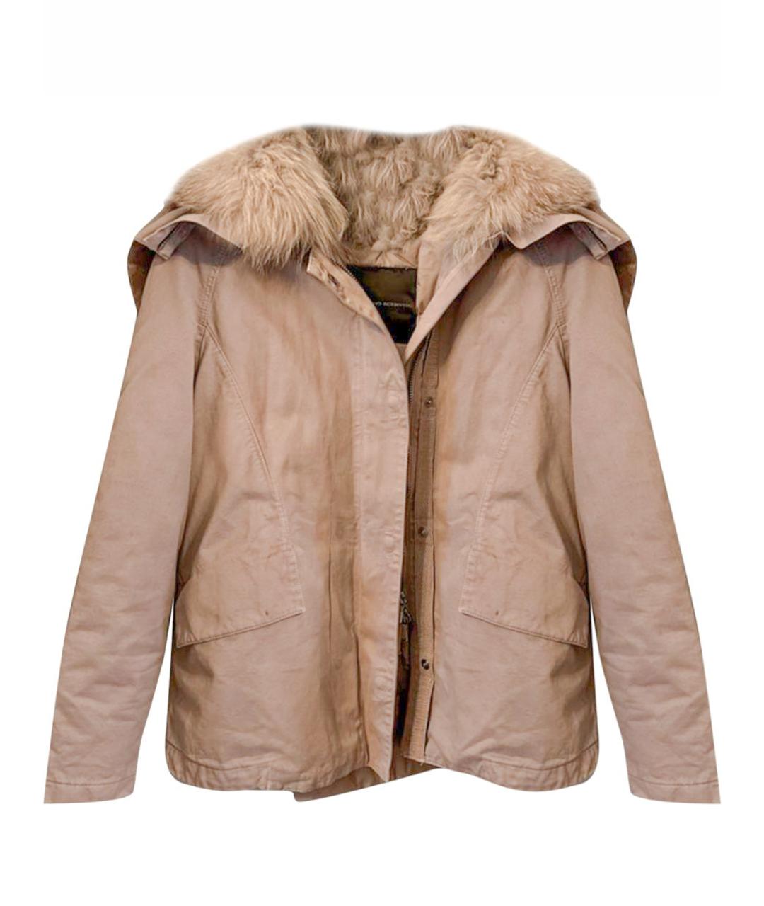 ERMANNO SCERVINO Бежевая хлопковая парка, фото 1