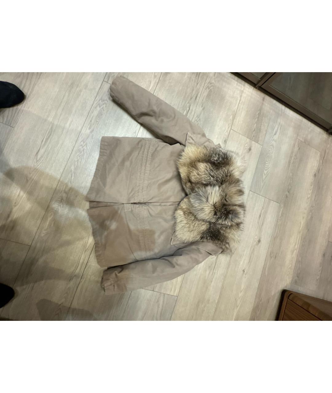 ERMANNO SCERVINO Бежевая хлопковая парка, фото 2