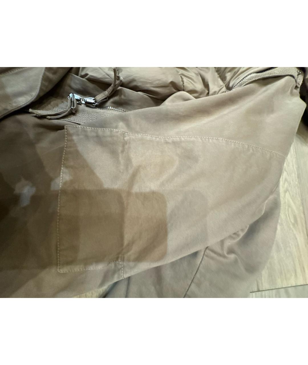 ERMANNO SCERVINO Бежевая хлопковая парка, фото 5