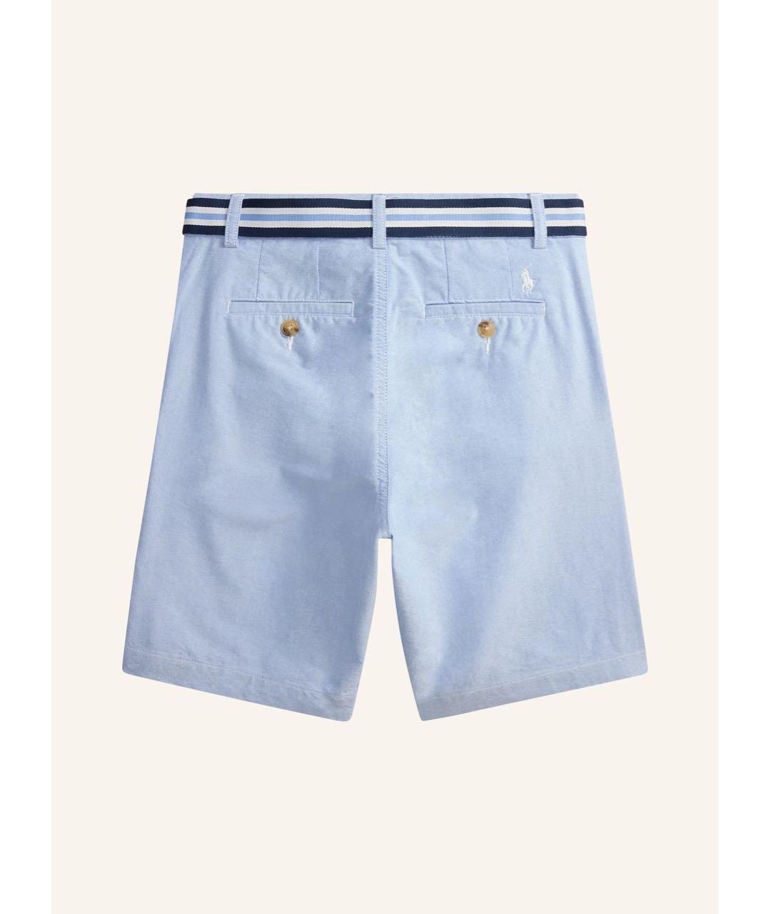 POLO RALPH LAUREN Голубые хлопковые брюки и шорты, фото 3
