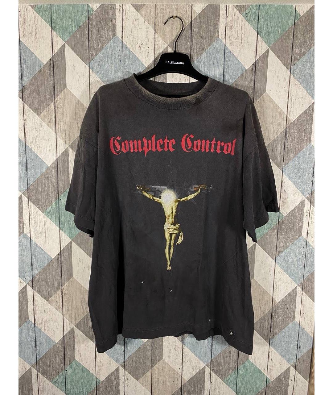 Saint Michael Черная хлопковая футболка, фото 2