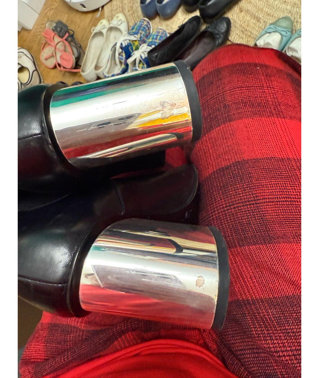 GUCCI Черные кожаные ботильоны, фото 5