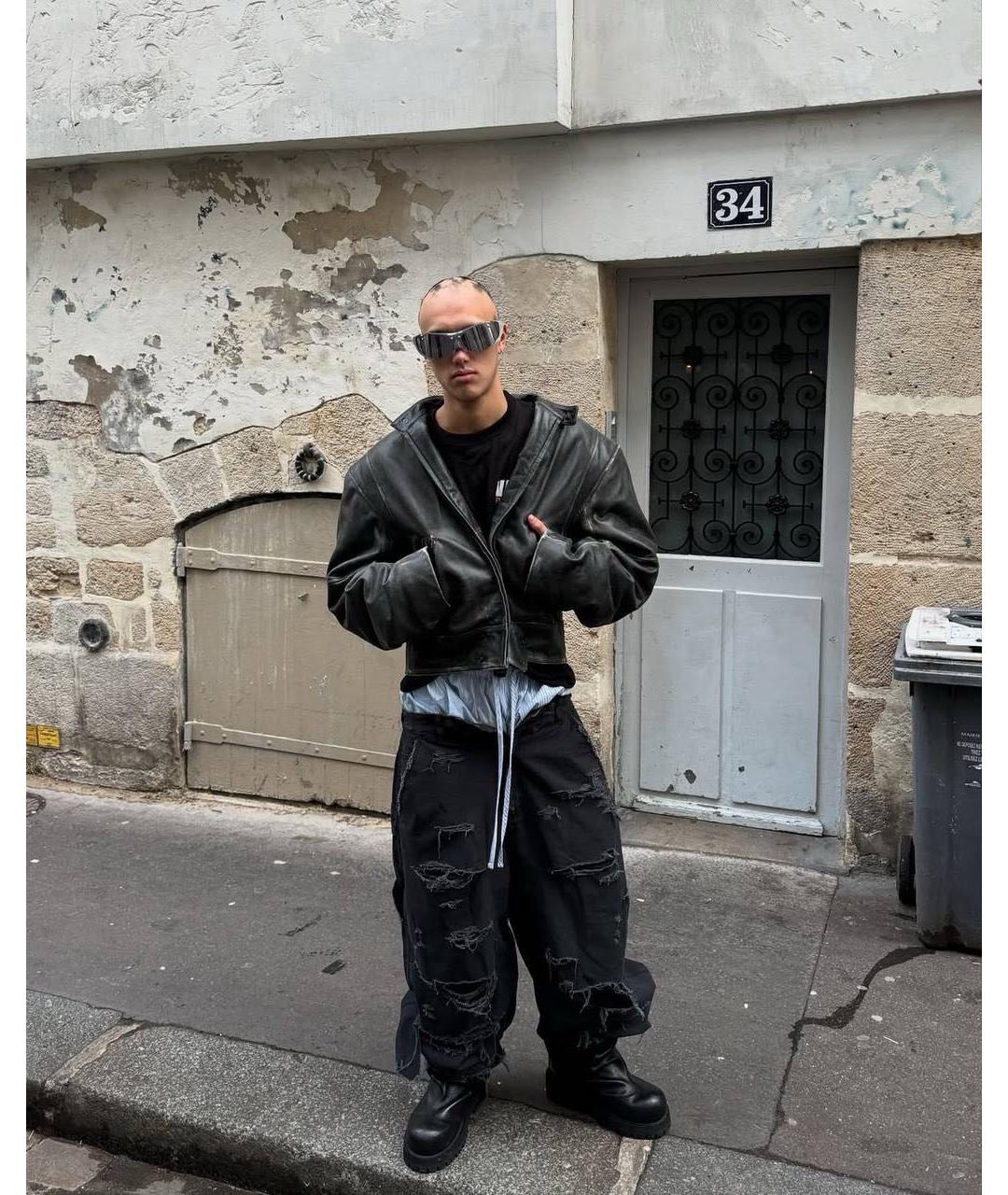 GRAILZ PROJECT G/R Черные хлопковые джинсы, фото 8