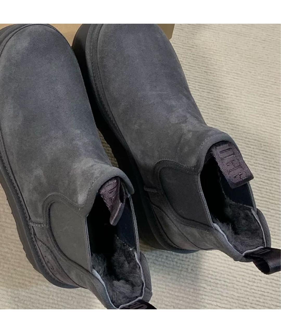 UGG AUSTRALIA Серые замшевые ботинки, фото 5