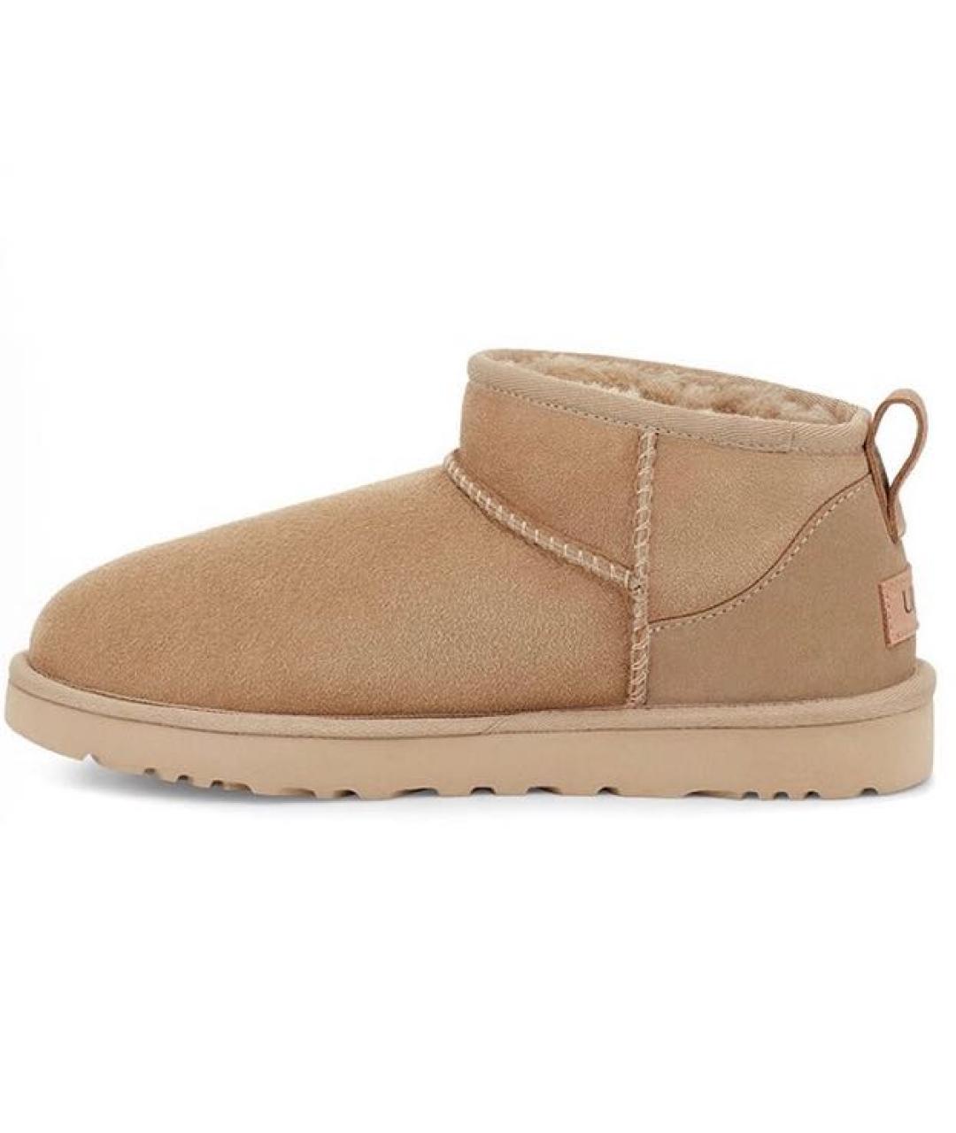 UGG AUSTRALIA Бежевые замшевые сапоги, фото 8