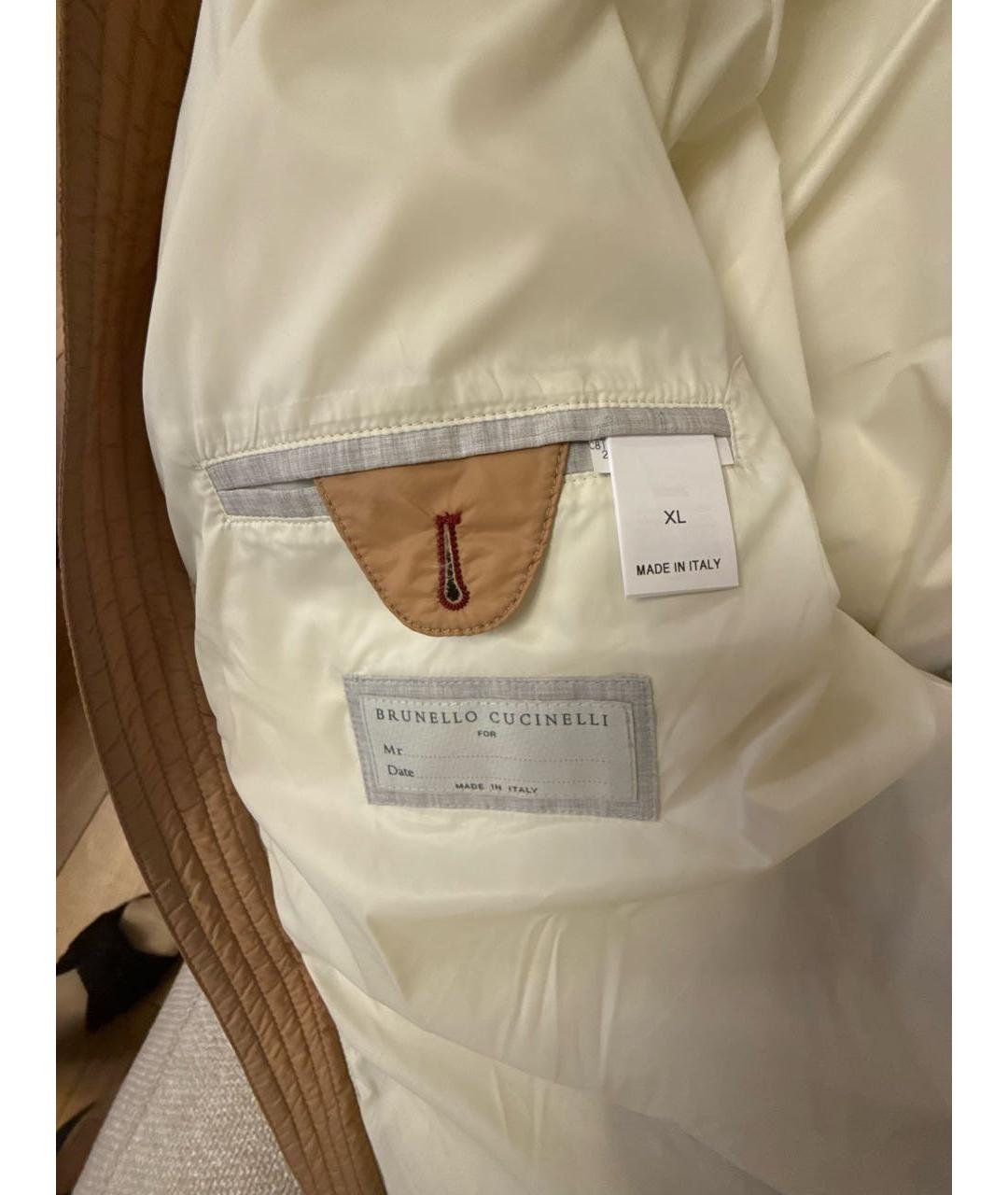 BRUNELLO CUCINELLI Бежевый пуховик, фото 4