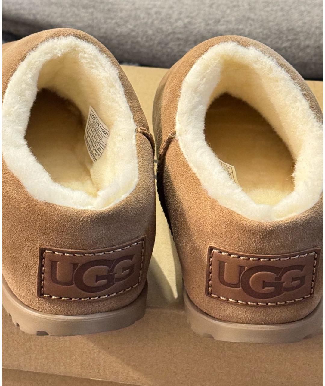 UGG AUSTRALIA Коричневые замшевые ботинки, фото 5