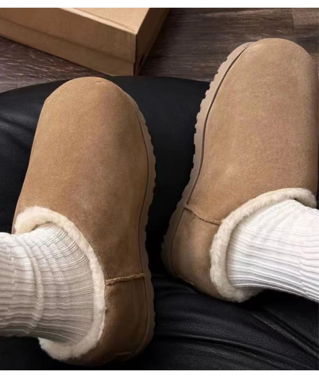 UGG AUSTRALIA Коричневые замшевые ботинки, фото 8