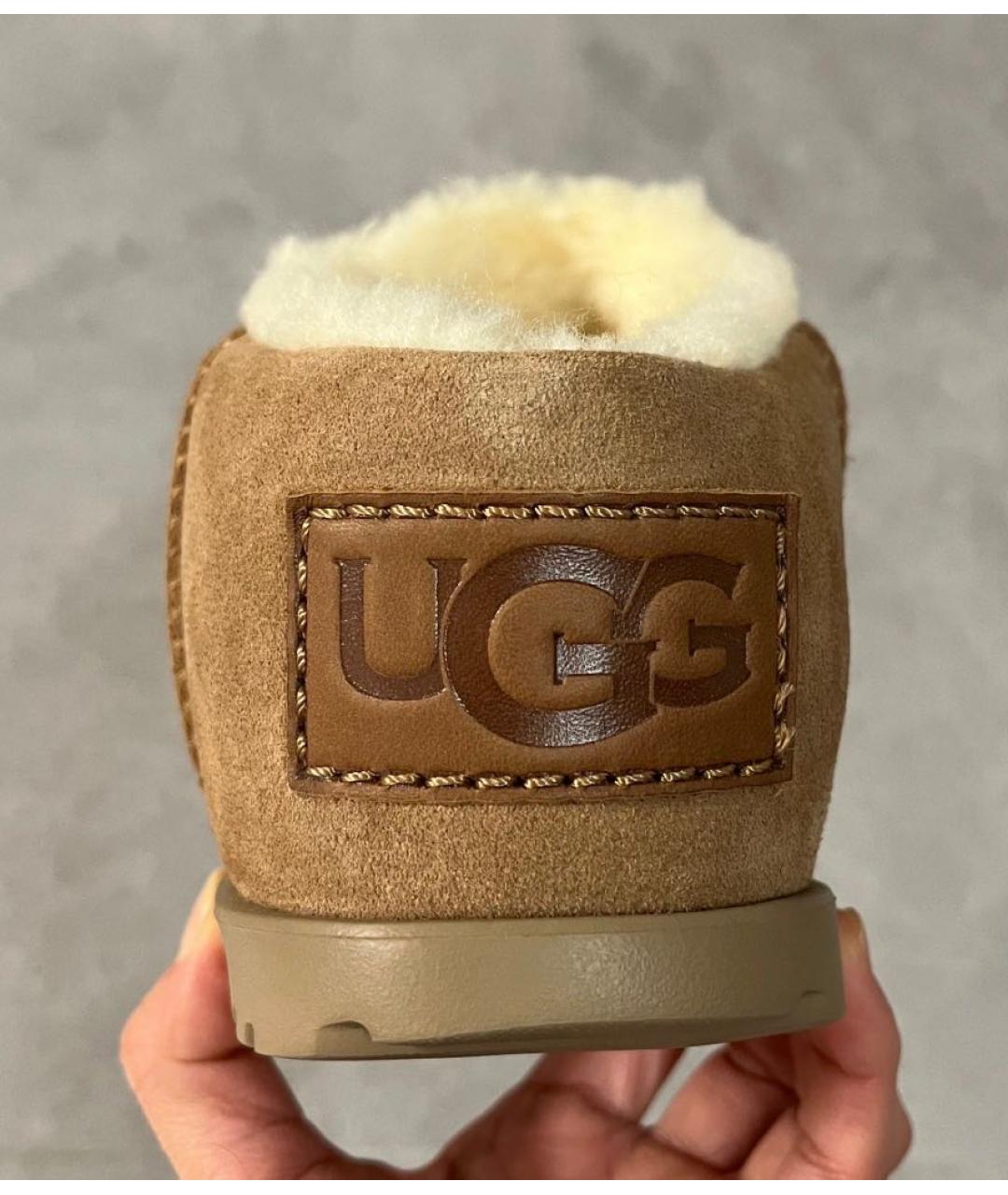 UGG AUSTRALIA Коричневые замшевые ботинки, фото 6