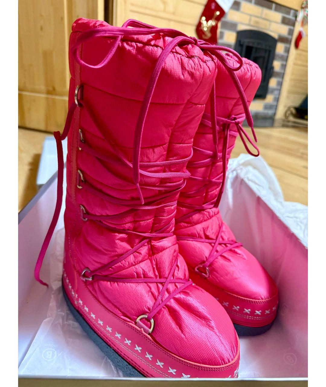 BOGNER Розовые синтетические полусапоги, фото 6