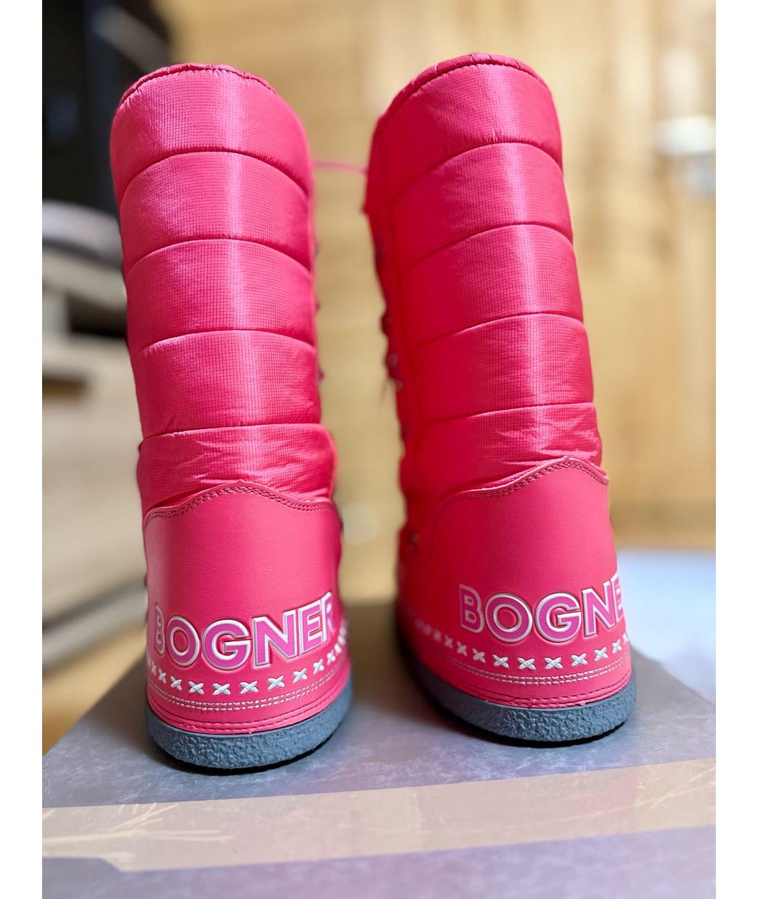 BOGNER Розовые синтетические полусапоги, фото 4