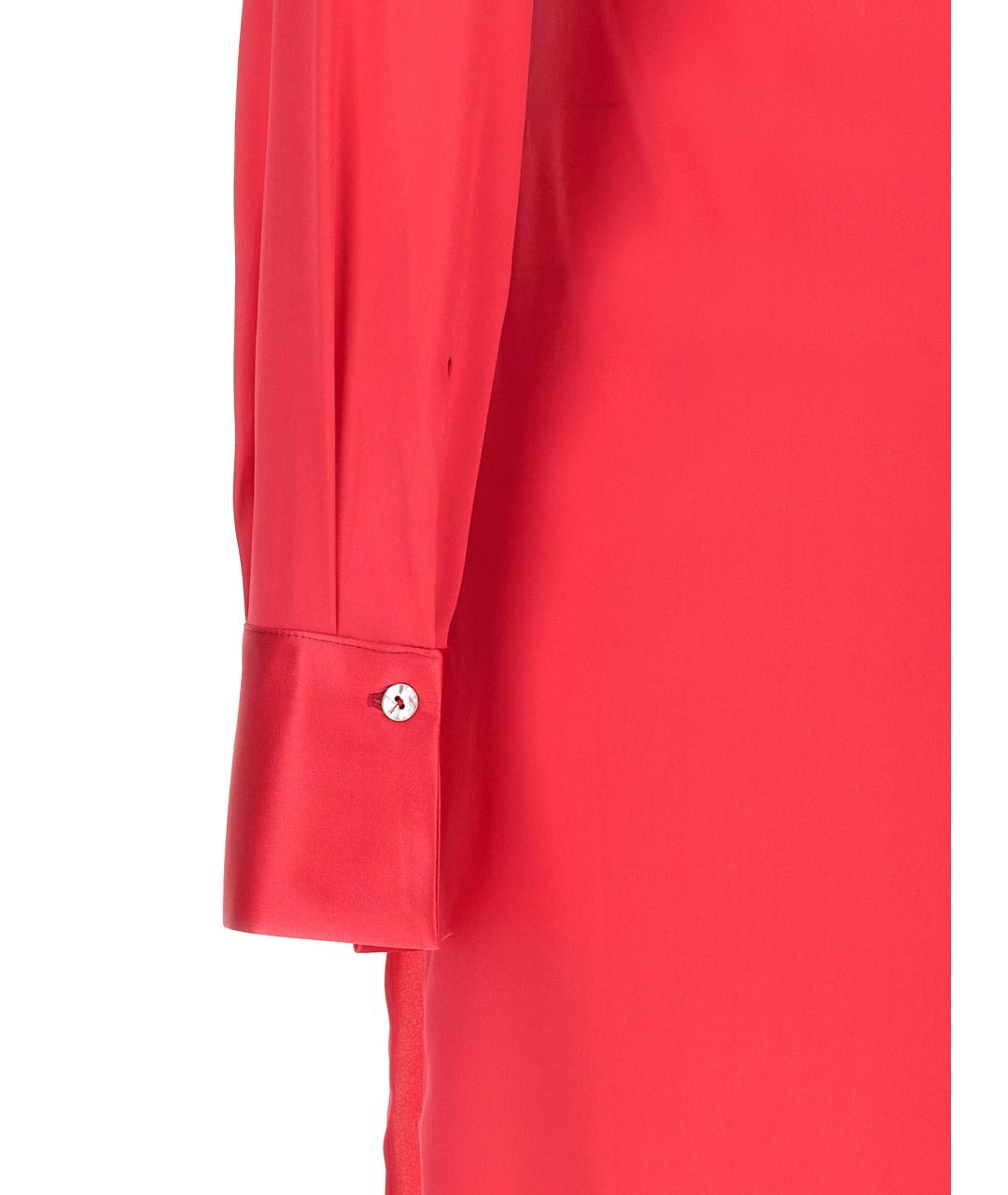 LE TWINS Фуксия шелковое платье, фото 4