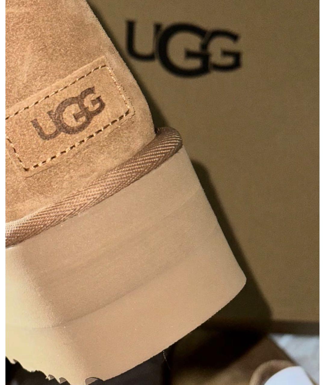 UGG AUSTRALIA Коричневые замшевые ботинки, фото 6