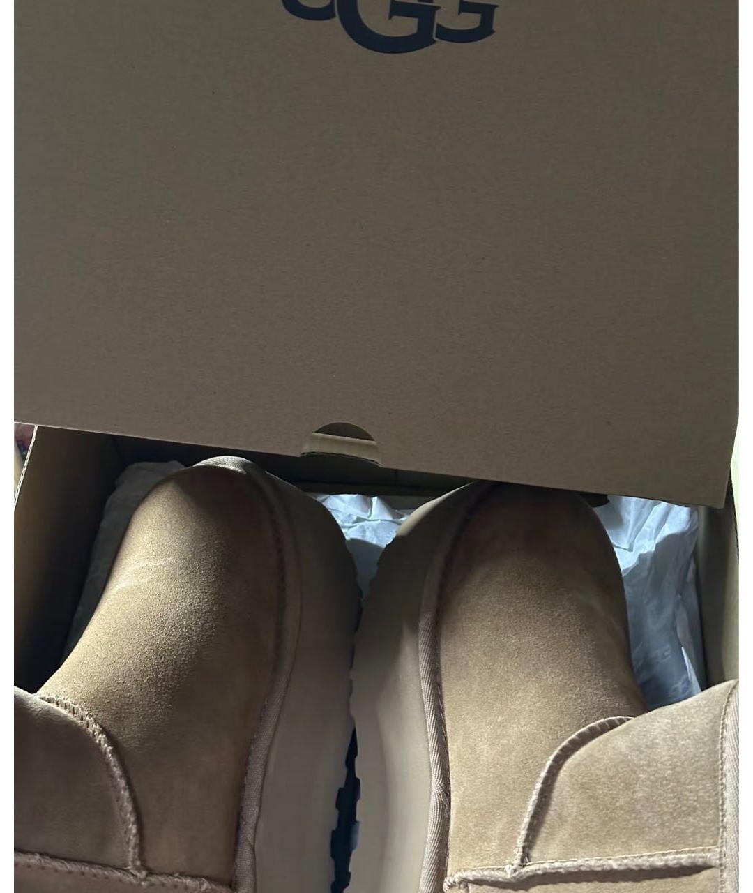 UGG AUSTRALIA Коричневые замшевые ботинки, фото 5