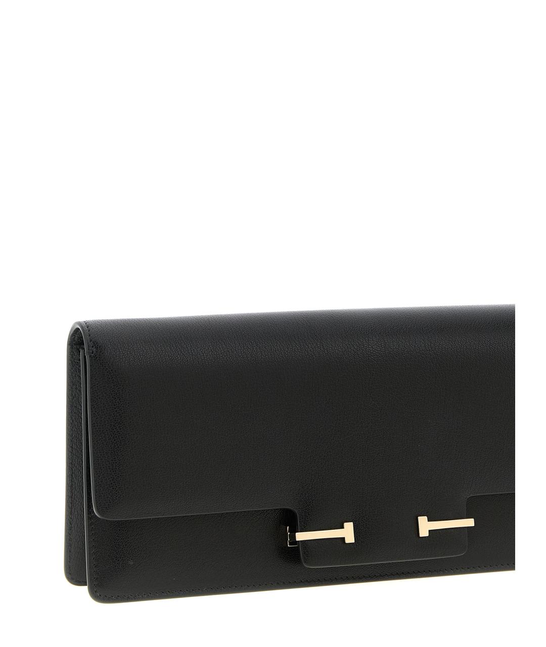 TOM FORD Черная кожаная сумка через плечо, фото 3