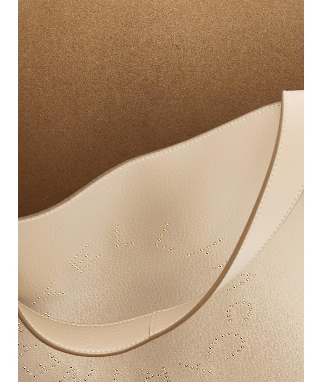 STELLA MCCARTNEY Бежевая синтетическая сумка тоут, фото 4