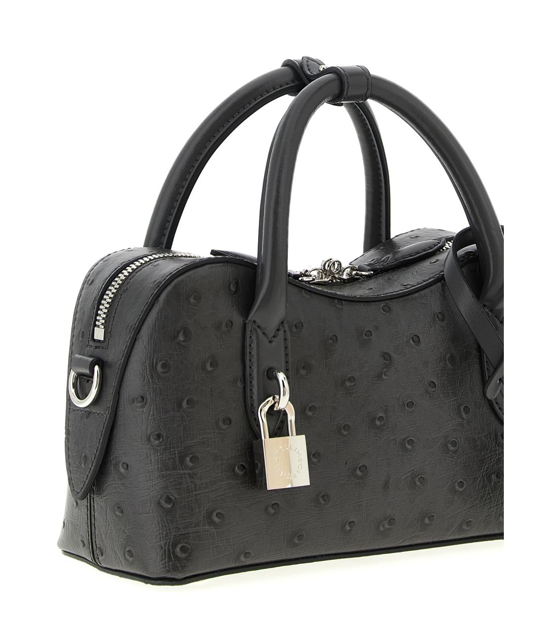 STELLA MCCARTNEY Черная кожаная сумка тоут, фото 3