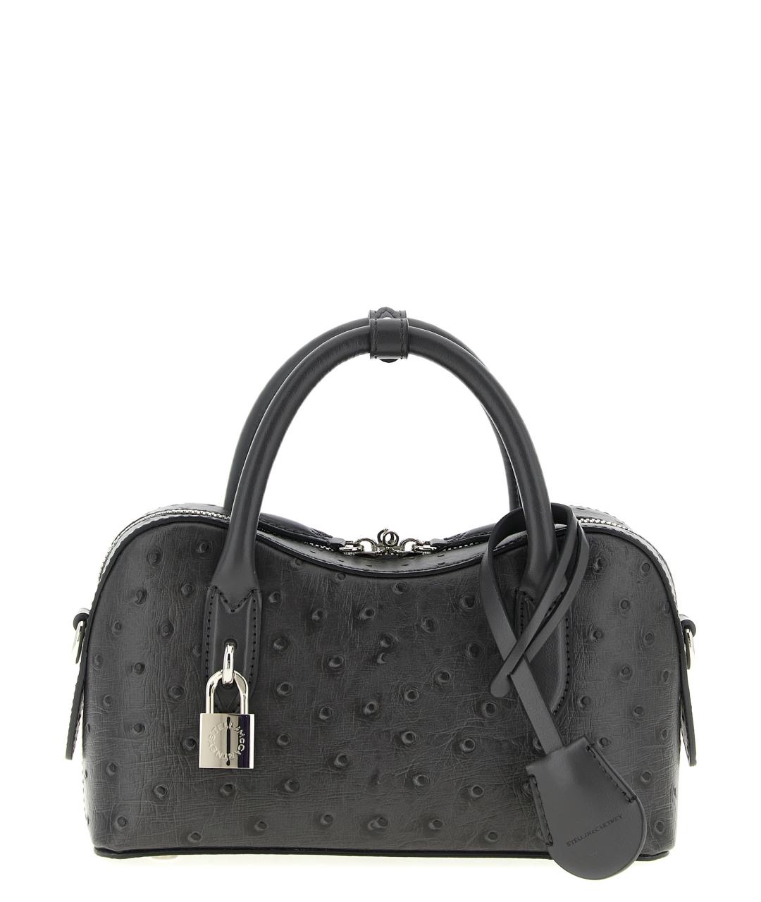 STELLA MCCARTNEY Черная кожаная сумка тоут, фото 1