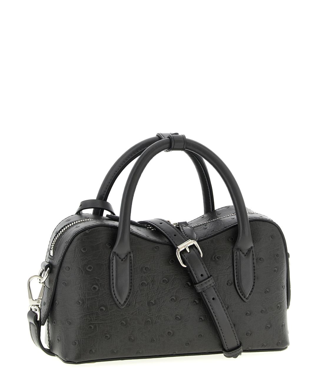 STELLA MCCARTNEY Черная кожаная сумка тоут, фото 2