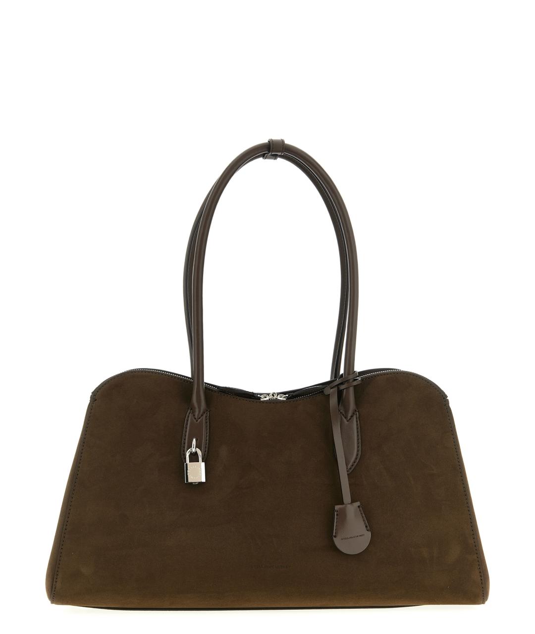 STELLA MCCARTNEY Коричневая замшевая сумка через плечо, фото 1