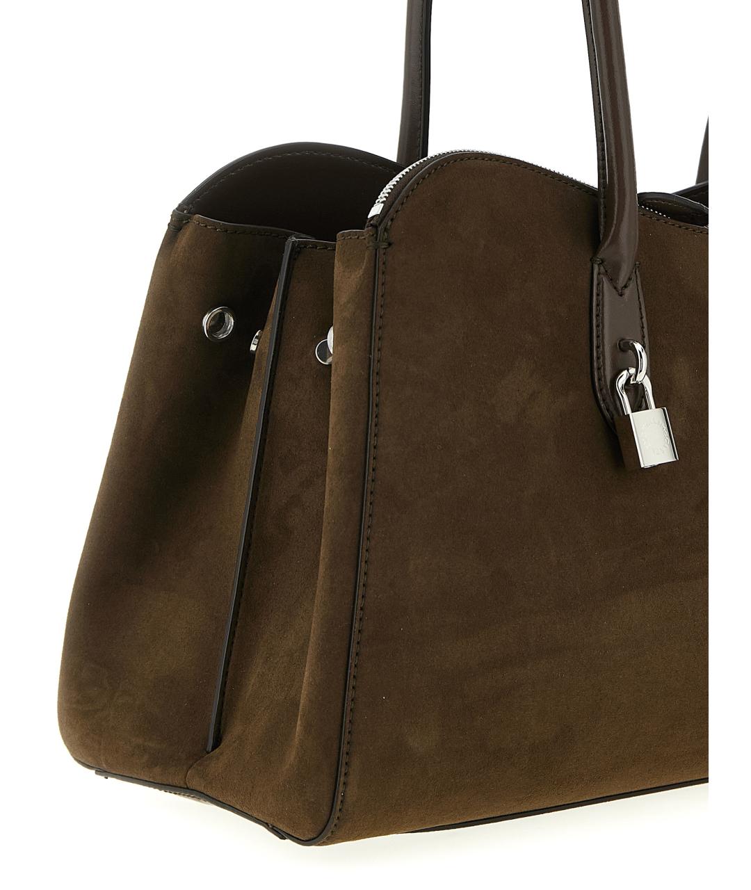 STELLA MCCARTNEY Коричневая замшевая сумка через плечо, фото 3