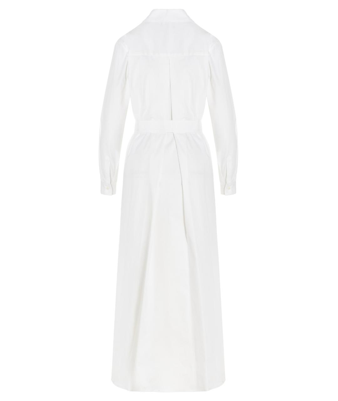 LE TWINS Белое хлопковое повседневное платье, фото 2