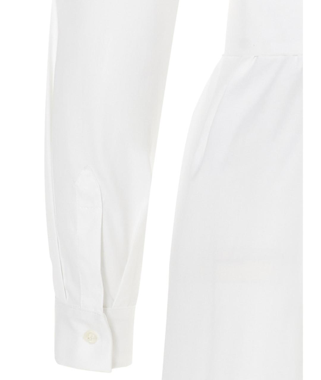 LE TWINS Белое хлопковое повседневное платье, фото 4