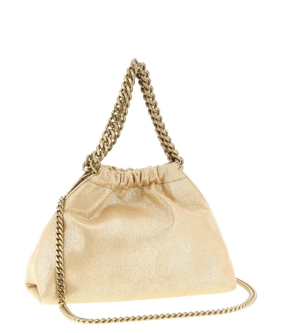 STELLA MCCARTNEY Золотая синтетическая сумка через плечо, фото 2