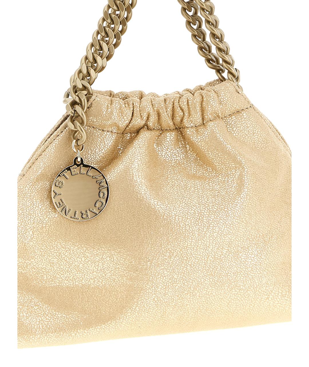 STELLA MCCARTNEY Золотая синтетическая сумка через плечо, фото 3