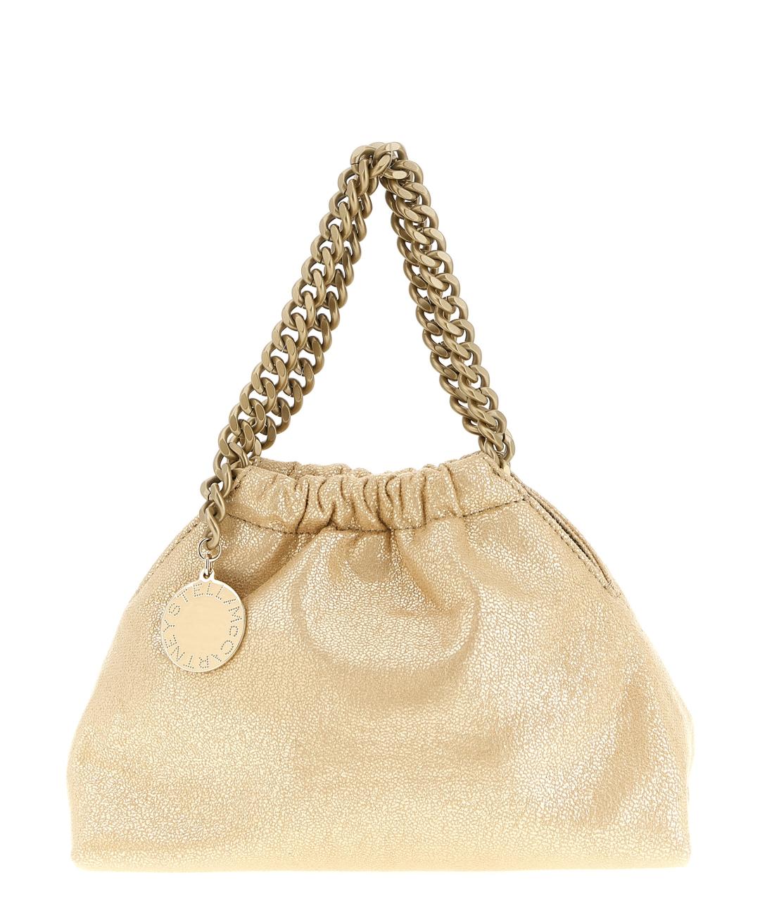 STELLA MCCARTNEY Золотая синтетическая сумка через плечо, фото 1