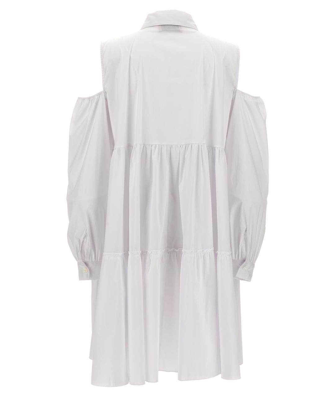 LE TWINS Белое хлопковое платье, фото 2