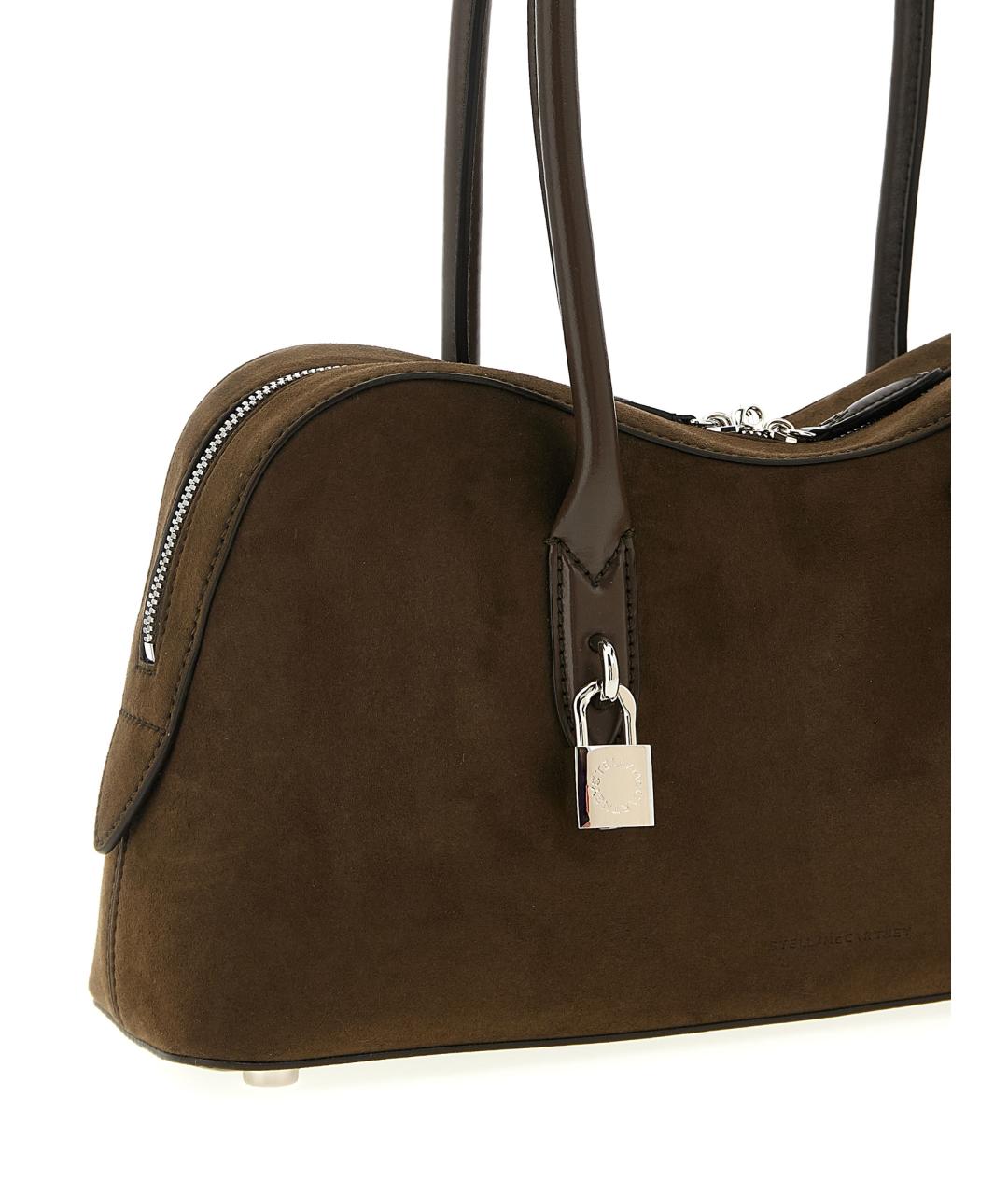 STELLA MCCARTNEY Коричневая замшевая сумка через плечо, фото 3