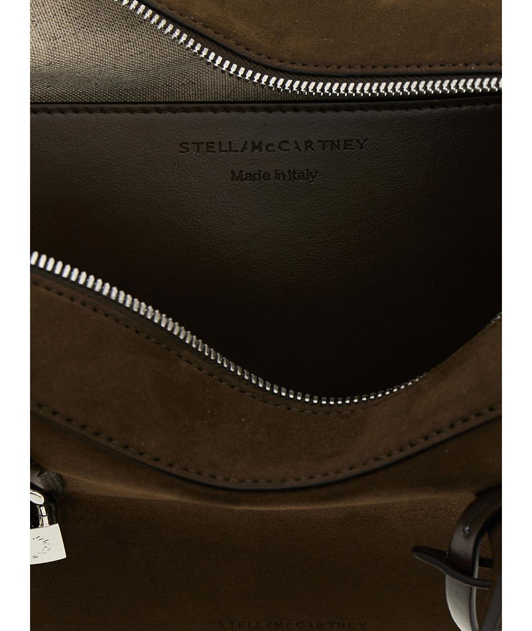 STELLA MCCARTNEY Коричневая замшевая сумка через плечо, фото 4