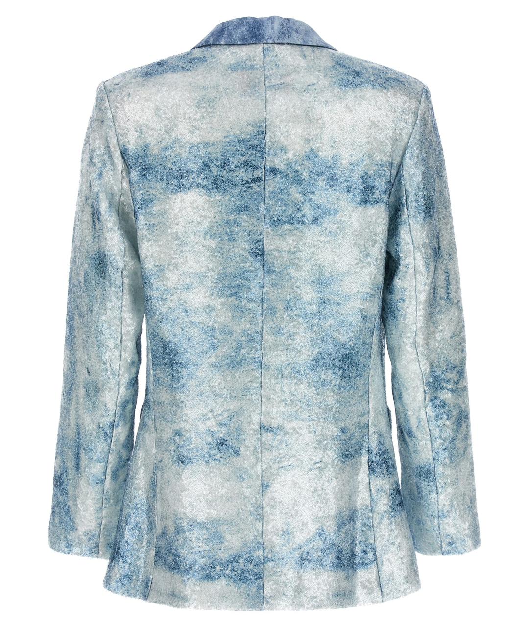 LE TWINS Голубой полиэстеровый жакет/пиджак, фото 2