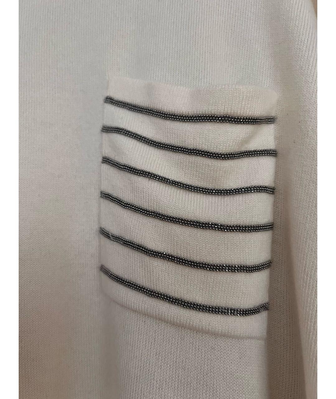 BRUNELLO CUCINELLI Бежевый кашемировый джемпер / свитер, фото 2