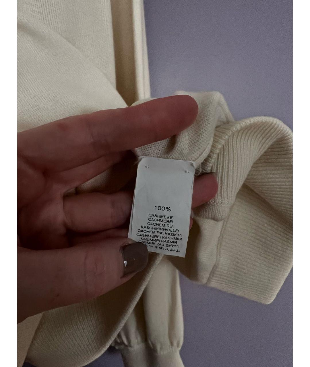 BRUNELLO CUCINELLI Бежевый кашемировый джемпер / свитер, фото 4