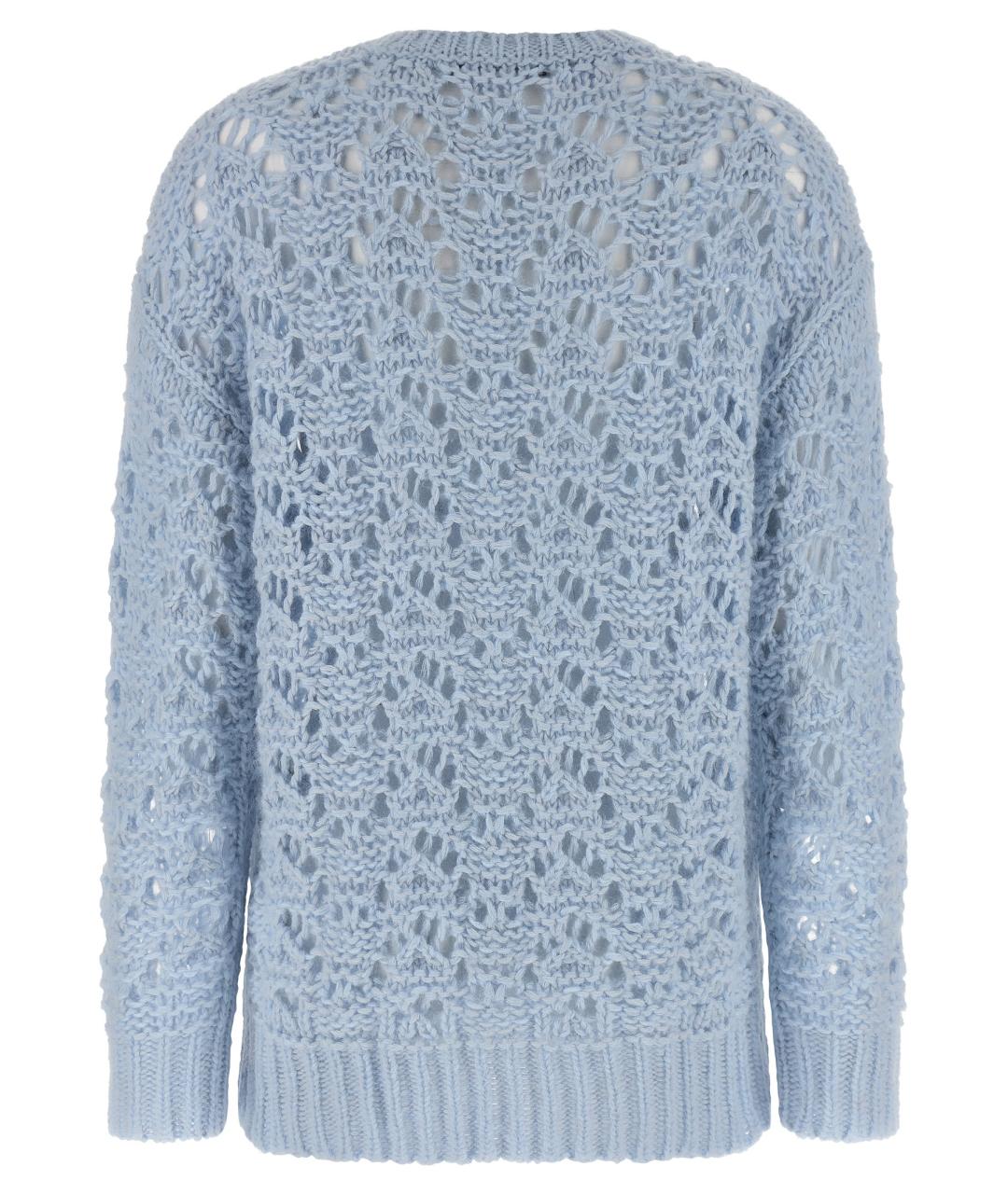 FABIANA FILIPPI Голубой шерстяной кардиган, фото 2